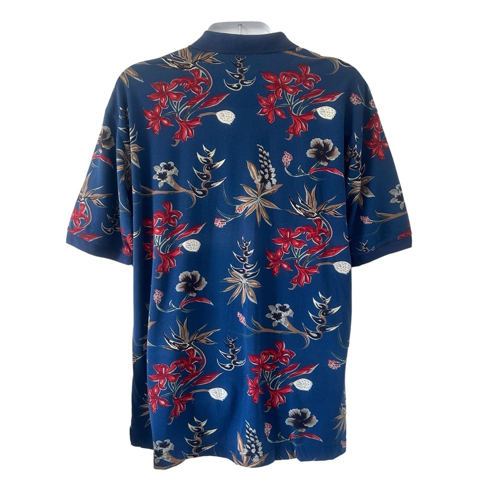 ISLAND FEVER Tropical Floral Polo Shirt Colorful Vibrant Hawaiian Sz XL - Picture 2 of 11
